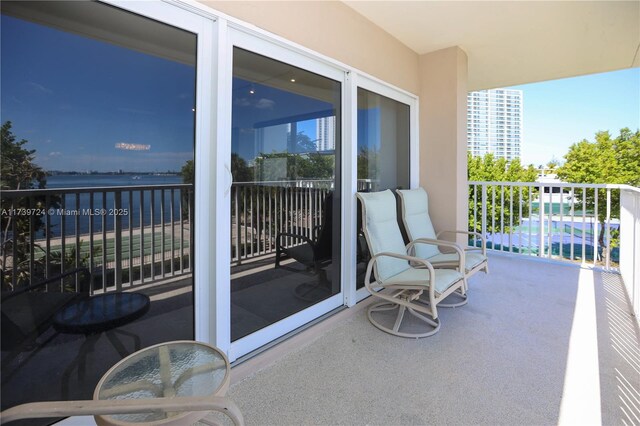 view of balcony