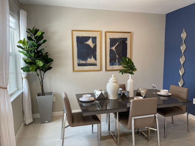 dining space featuring tile patterned floors