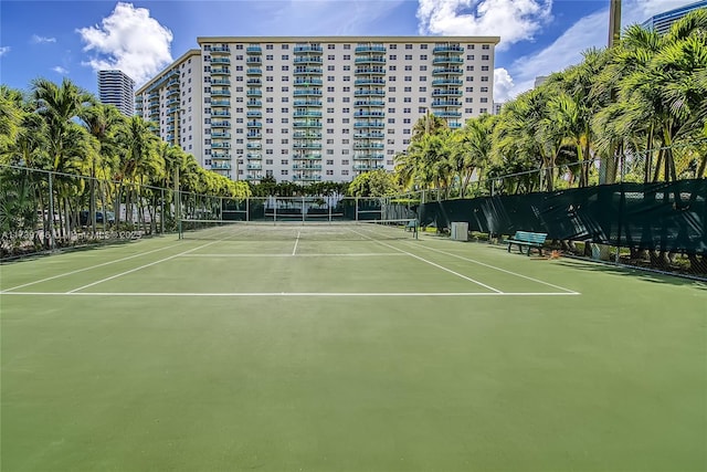 view of tennis court