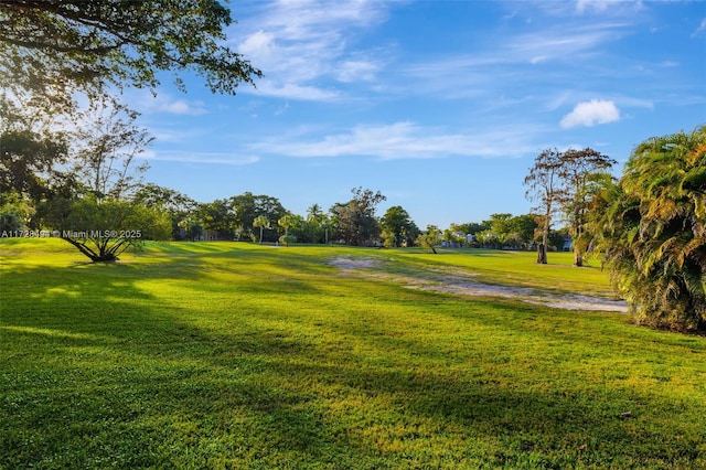 view of home's community featuring a lawn