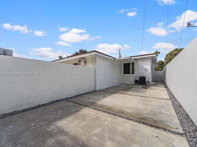 view of patio / terrace with cooling unit