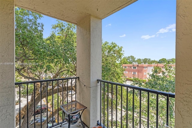 view of balcony