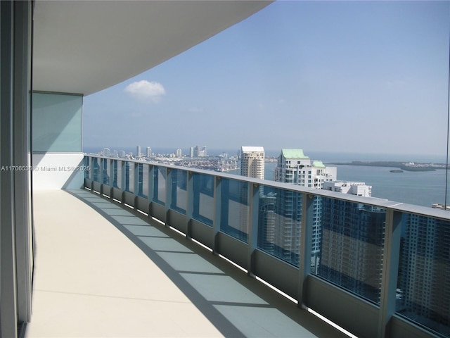 200 Biscayne Boulevard Way Unit 4904, Miami, FL 33131 - balcony with a water view and a view of city