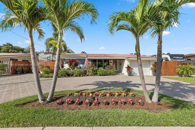 ranch-style house with a garage