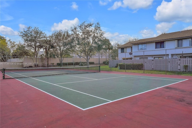 view of tennis court