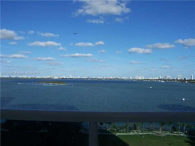 view of water feature