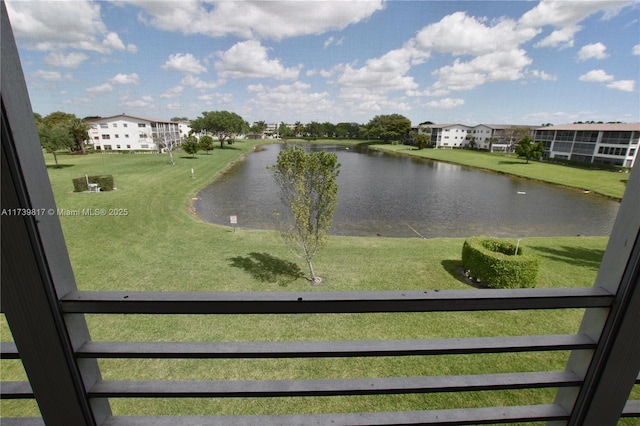 view of water feature