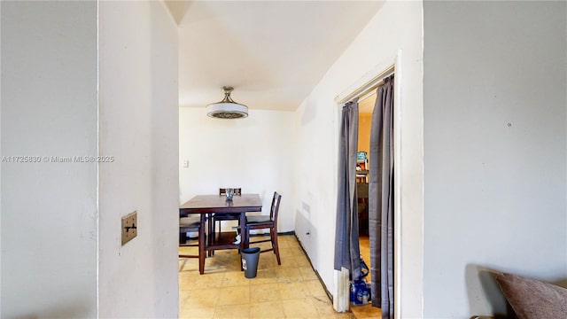 view of dining room