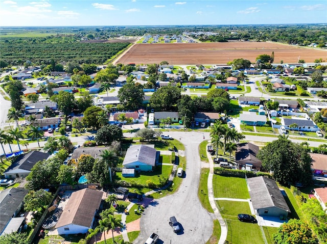 drone / aerial view with a residential view