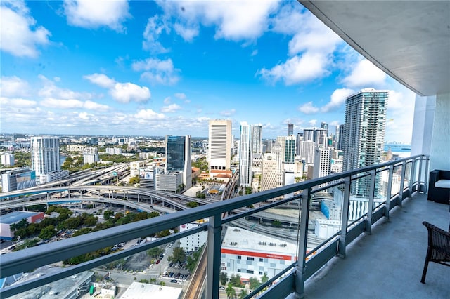 view of balcony