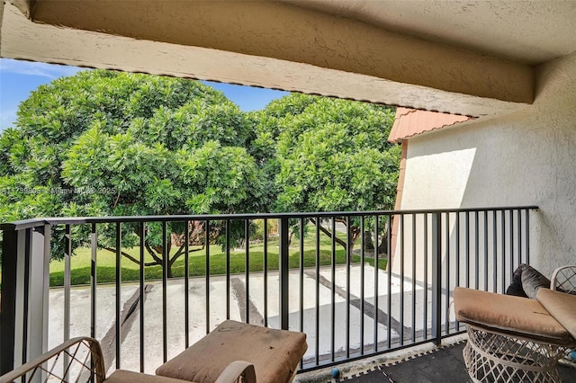 view of balcony