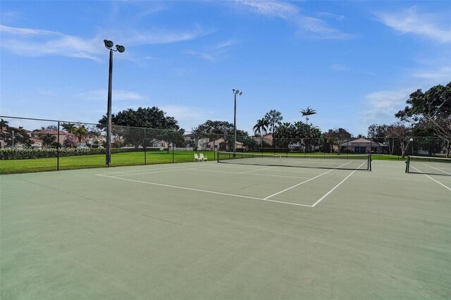 view of sport court with fence and community basketball court