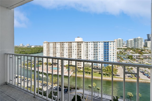 500 Bayview Dr Unit 1419, Sunny Isles Beach, FL 33160 - balcony with a view of city and a water view