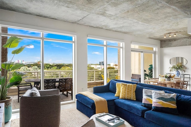 view of sunroom