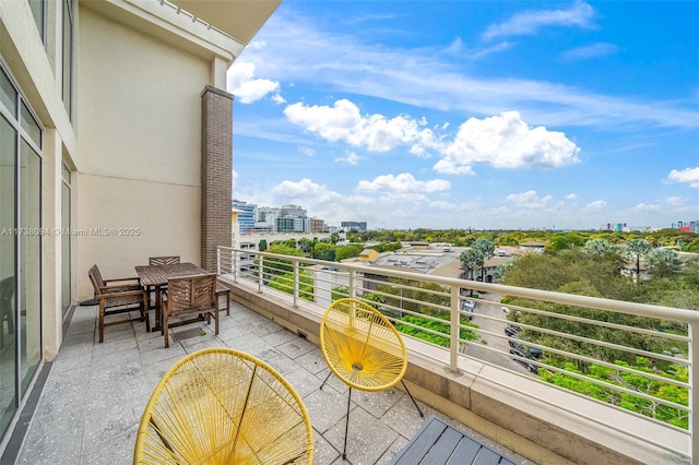 view of balcony