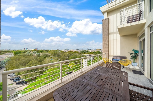 view of balcony