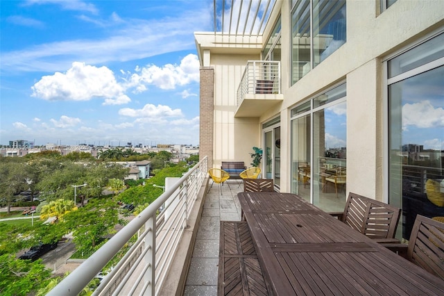 view of balcony