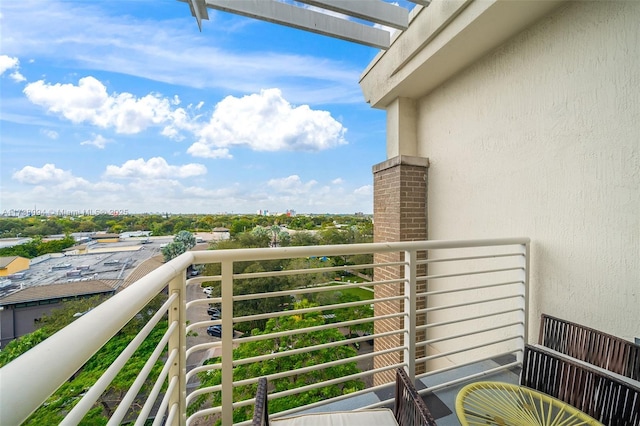 view of balcony