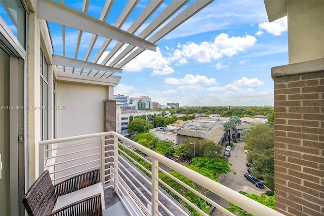 view of balcony