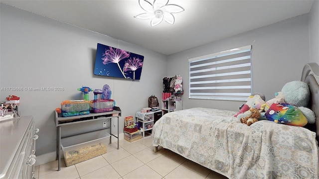 view of tiled bedroom