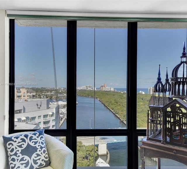 936 Intracoastal Dr Unit 21A, Fort Lauderdale, FL 33304 - interior space featuring plenty of natural light and a water view