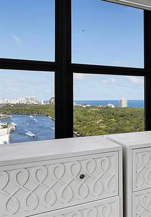 936 Intracoastal Dr Unit 21A, Fort Lauderdale, FL 33304 - exterior details featuring a view of city, washing machine and clothes dryer, and a water view