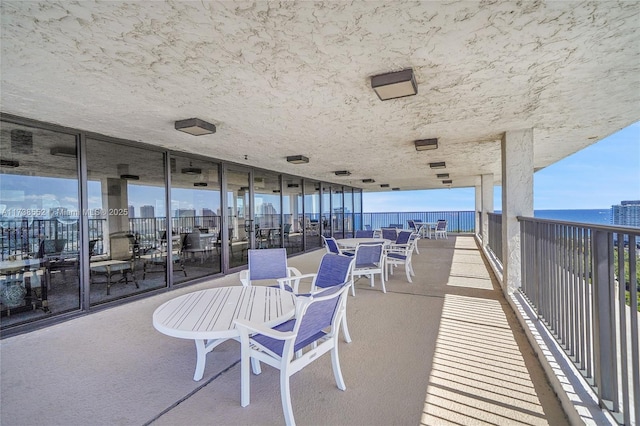 view of patio / terrace featuring a balcony