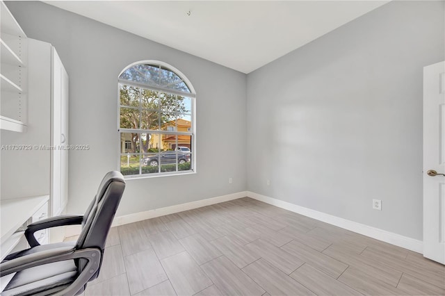 office area with plenty of natural light