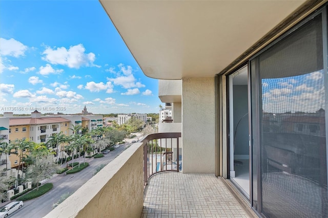 view of balcony