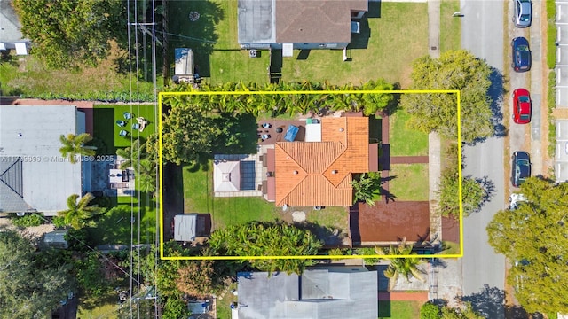 aerial view featuring a residential view