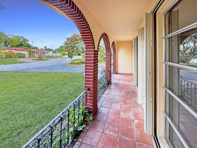 view of balcony