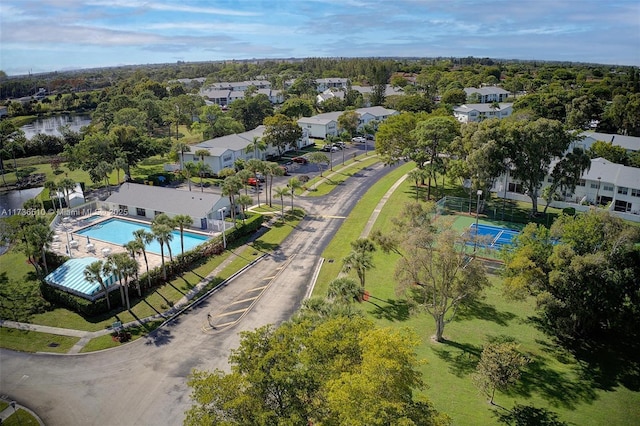 birds eye view of property