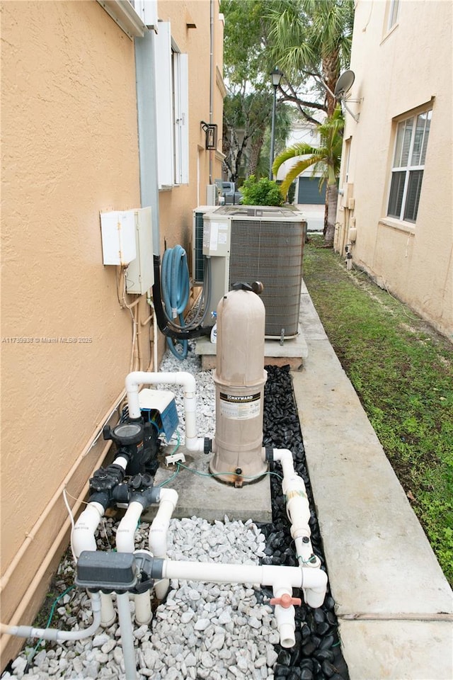 view of patio featuring central AC unit