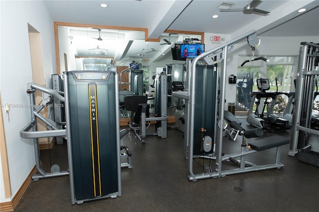 view of exercise room