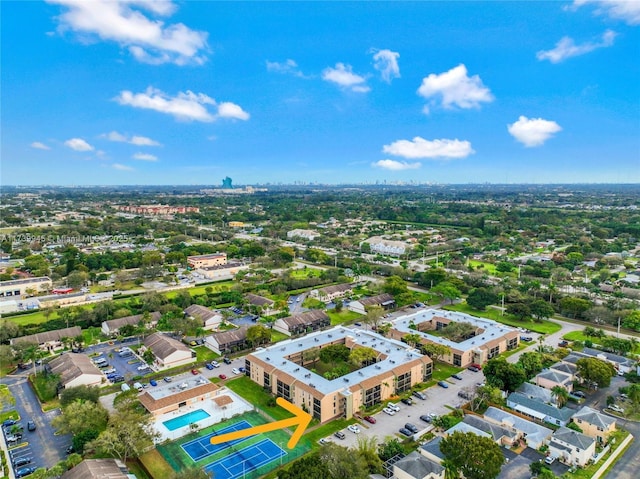 birds eye view of property