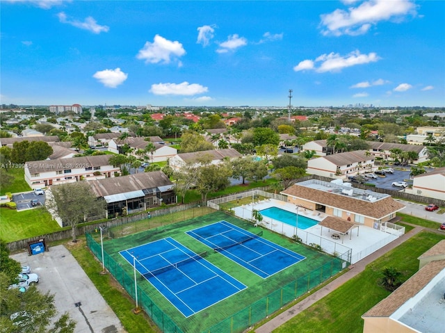 birds eye view of property