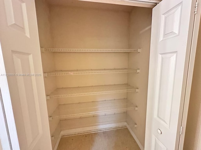 view of pantry