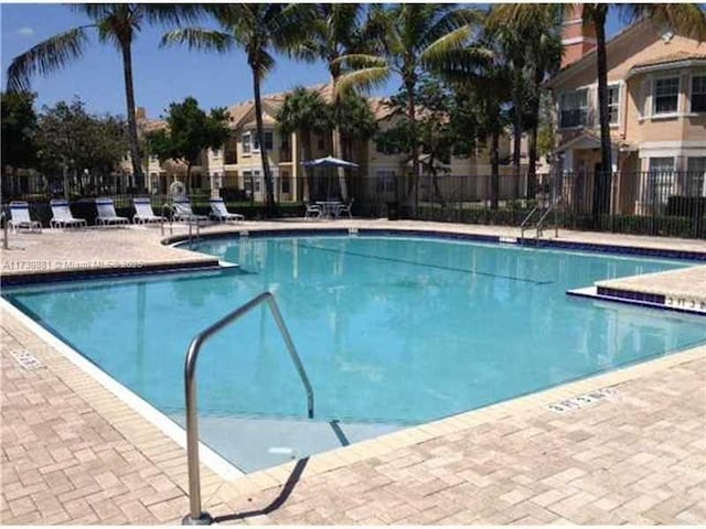 view of pool with a patio area