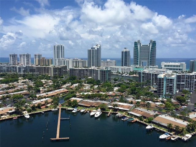 exterior space featuring a water view