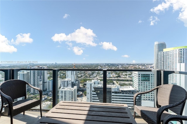 view of balcony