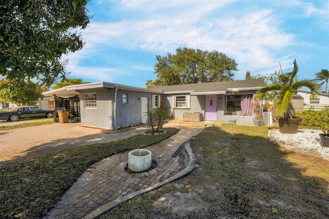 view of ranch-style house