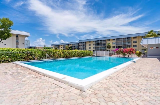 view of pool with a patio