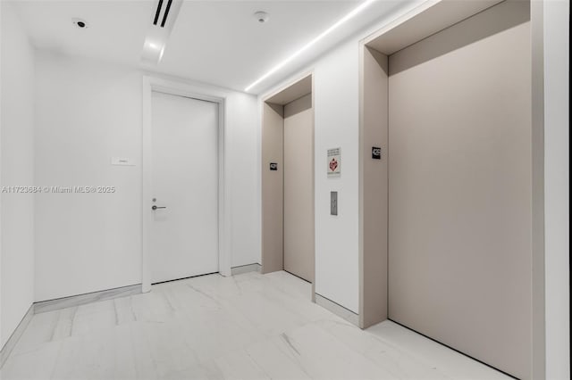 corridor with elevator