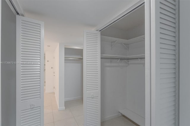 view of closet