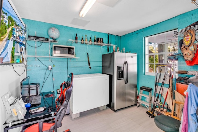 view of clothes washing area