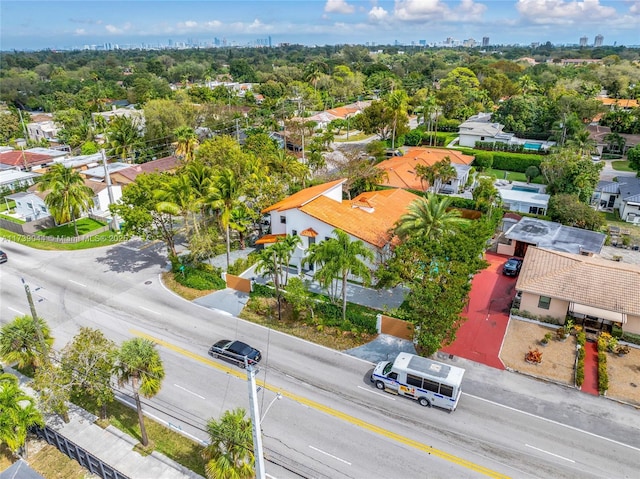 drone / aerial view featuring a residential view