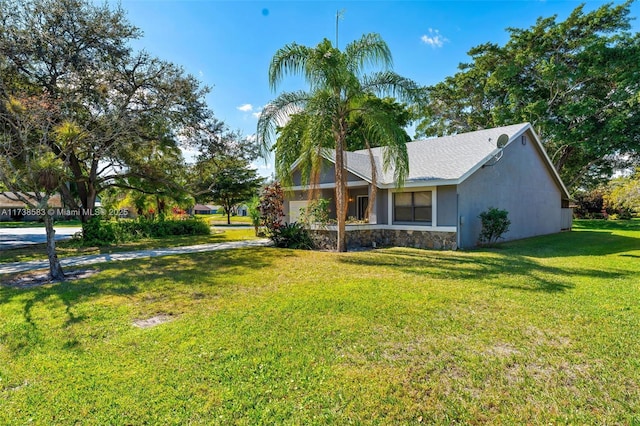 exterior space featuring a yard