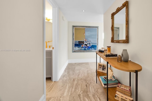 801 N Venetian Dr Unit 201, Miami, FL 33139 - corridor with baseboards