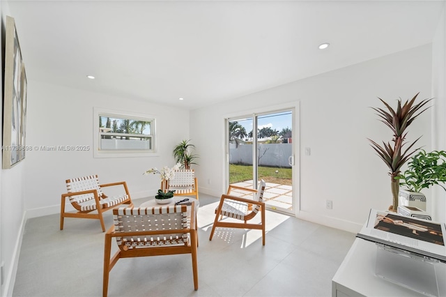 view of sitting room