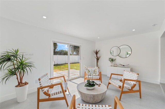 326 SE 3rd St, Dania Beach, FL 33004 - living room featuring recessed lighting